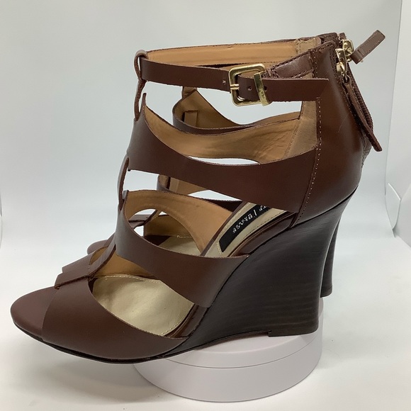 White House Black Market Briget Wedge Sandals - Picture 2 of 8